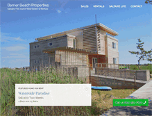 Tablet Screenshot of barrierbeachproperties.com